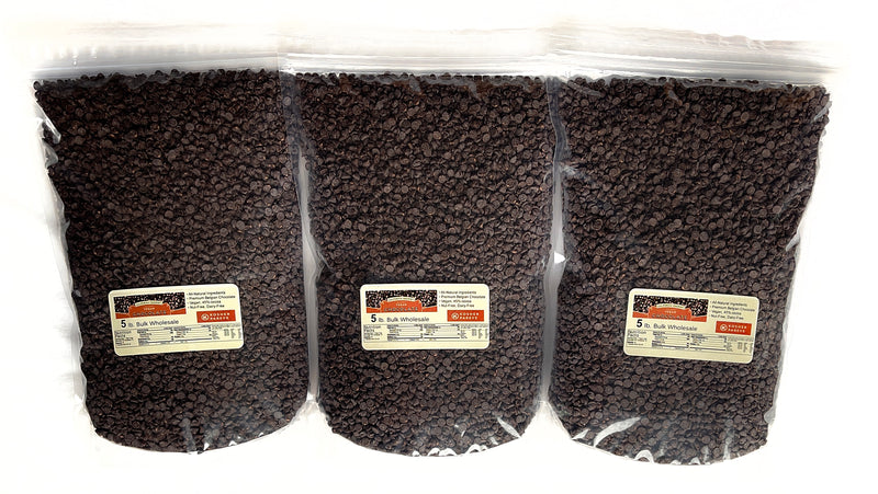 Five pound lb bulk bags California Gourmet Nut Free Belgian MINI Chocolate Chips